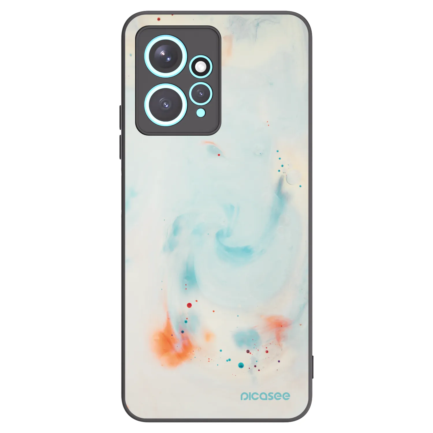 Picasee silikónový čierny obal pre Xiaomi Redmi Note 12 4G - Splash