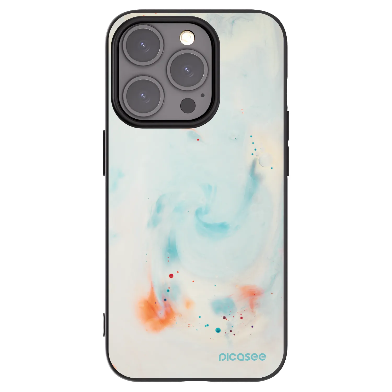 Silikónový čierny obal pre Apple iPhone 15 Pro - Splash