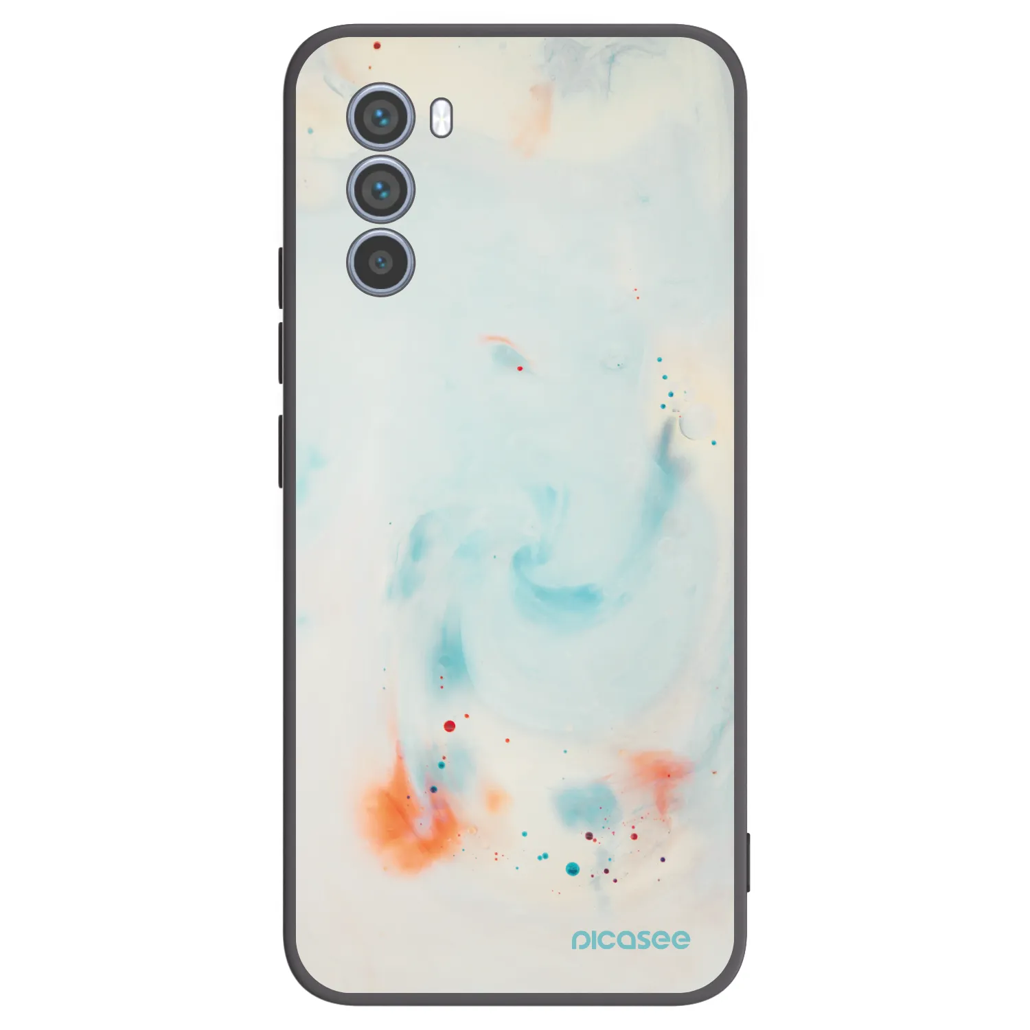 Picasee silikónový čierny obal pre Motorola Moto G62 - Splash