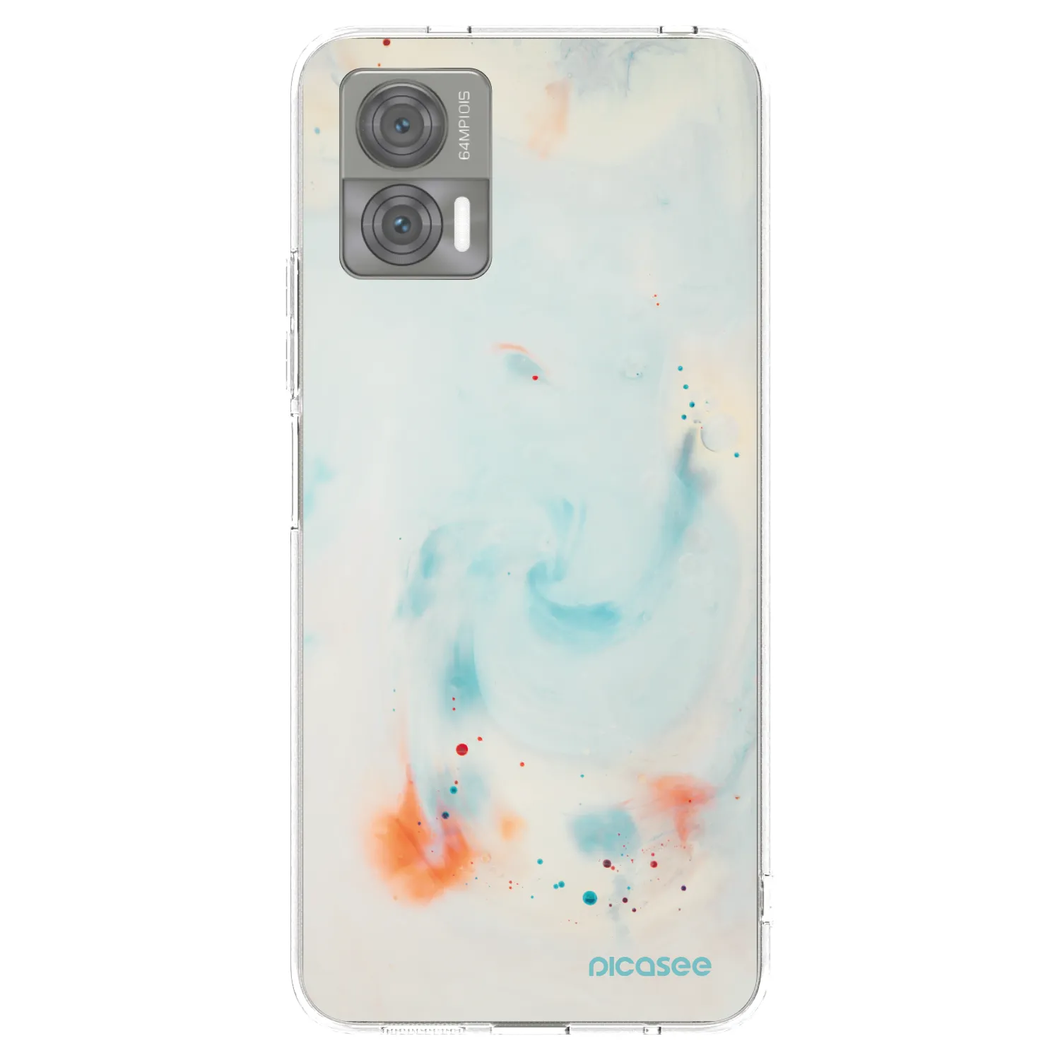 Picasee silikónový prehľadný obal pre Motorola Edge 30 Neo - Splash