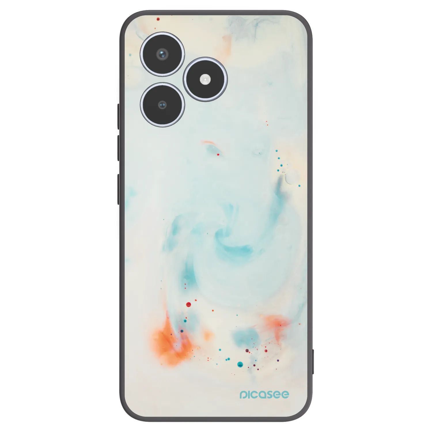Picasee silikónový čierny obal pre Realme C53 - Splash