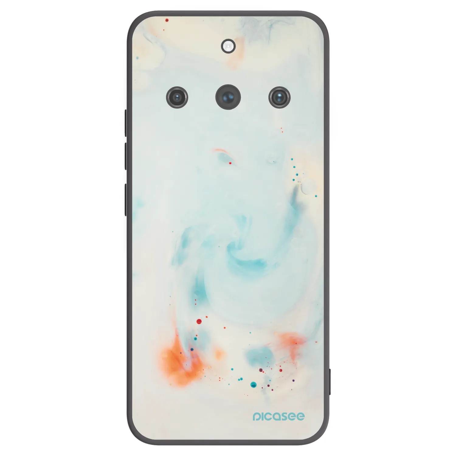 Picasee silikónový čierny obal pre Realme 11 Pro+ - Splash
