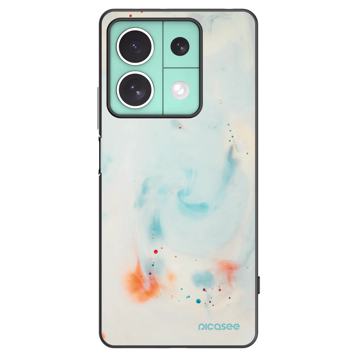 Picasee silikónový čierny obal pre Xiaomi Redmi Note 13 5G - Splash
