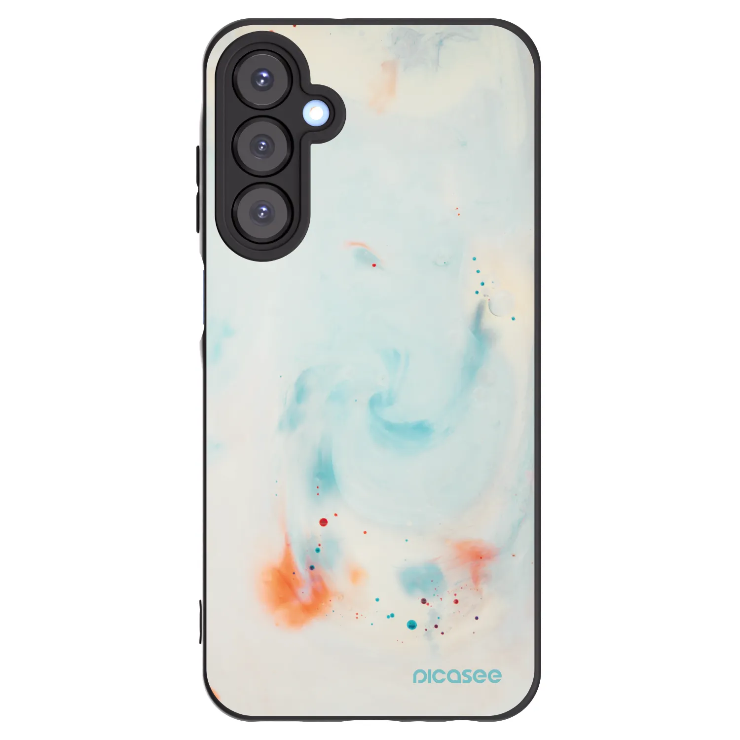 Picasee silikónový čierny obal pre Samsung Galaxy A25 A256B 5G - Splash