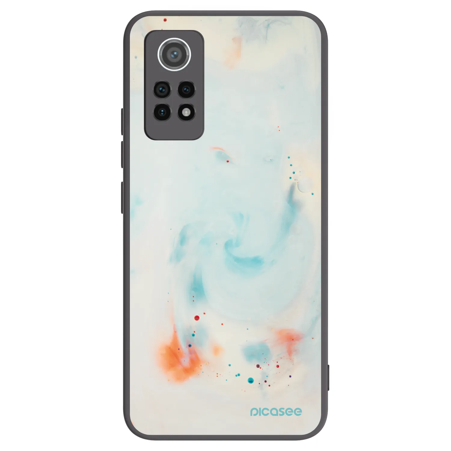 Picasee silikónový čierny obal pre Xiaomi Redmi Note 12 Pro 4G - Splash