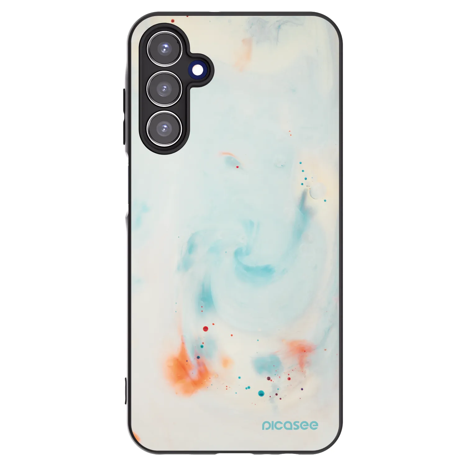 Picasee silikónový čierny obal pre Samsung Galaxy A15 A156B 5G - Splash