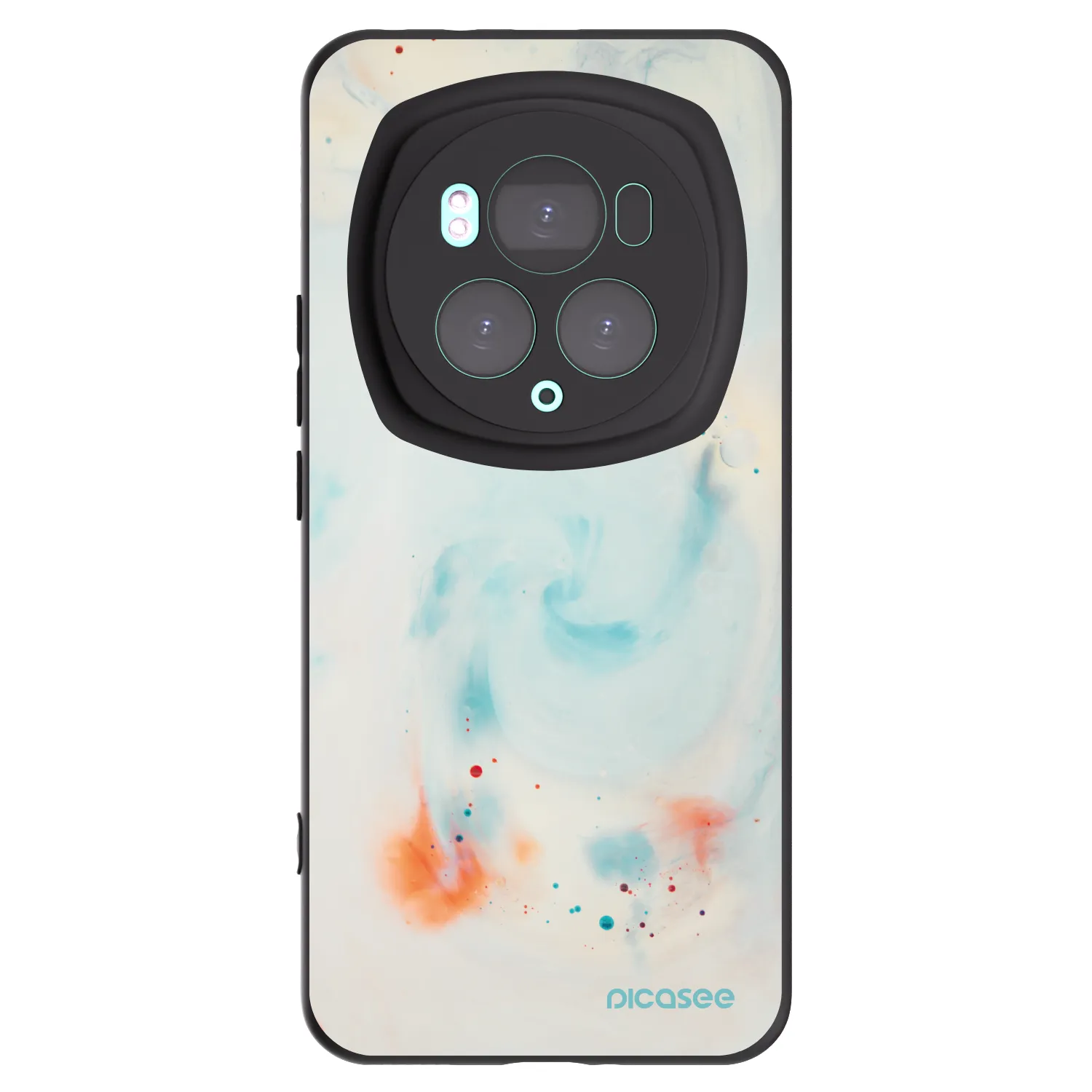 Picasee silikónový čierny obal pre Honor Magic6 Pro - Splash