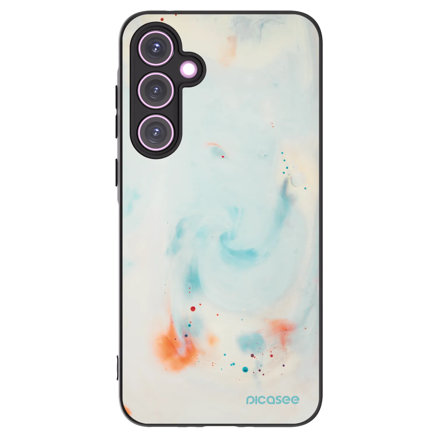 Picasee silikónový čierny obal pre Samsung Galaxy A35 5G A356B - Splash