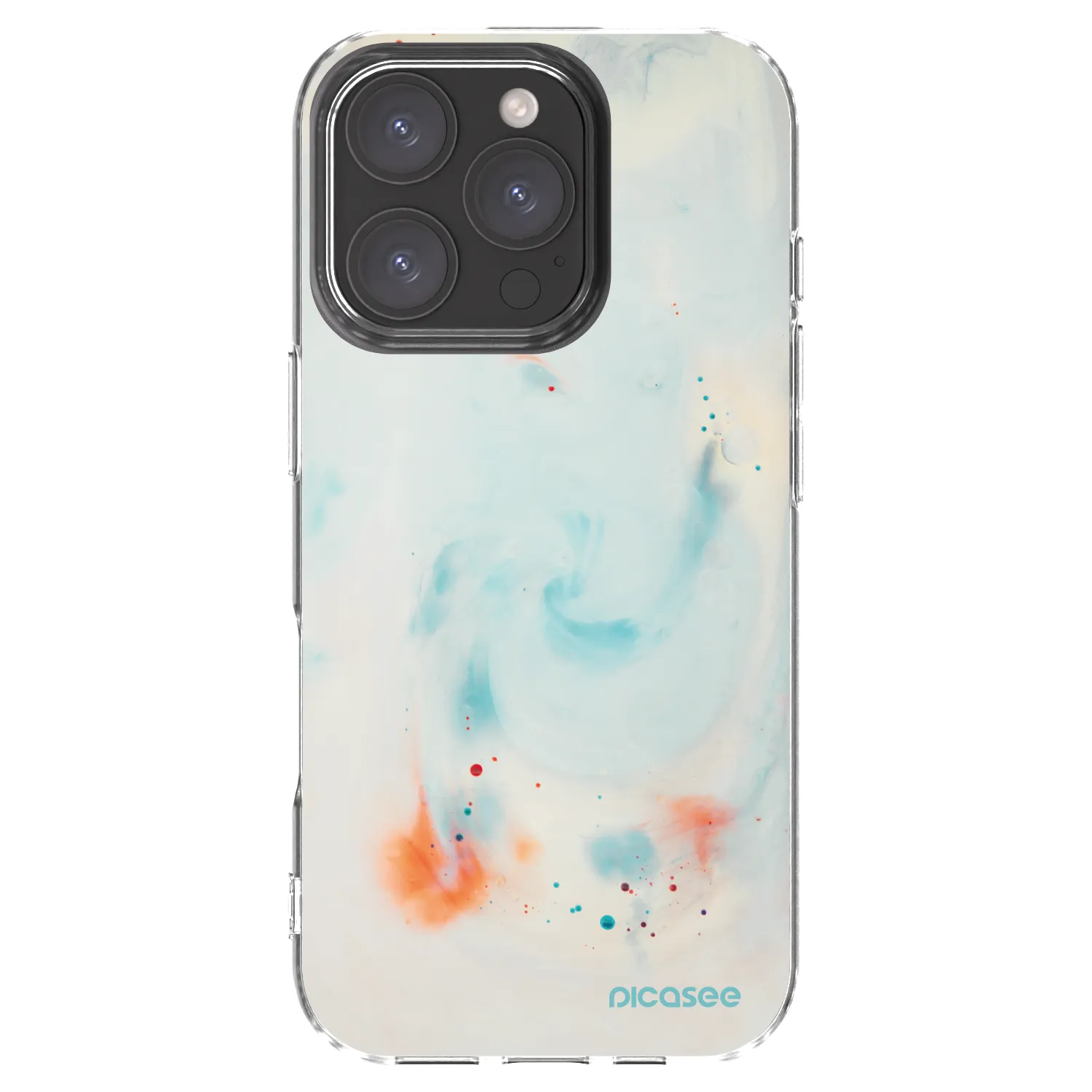 Picasee silikónový prehľadný obal pre Apple iPhone 16 Pro - Splash
