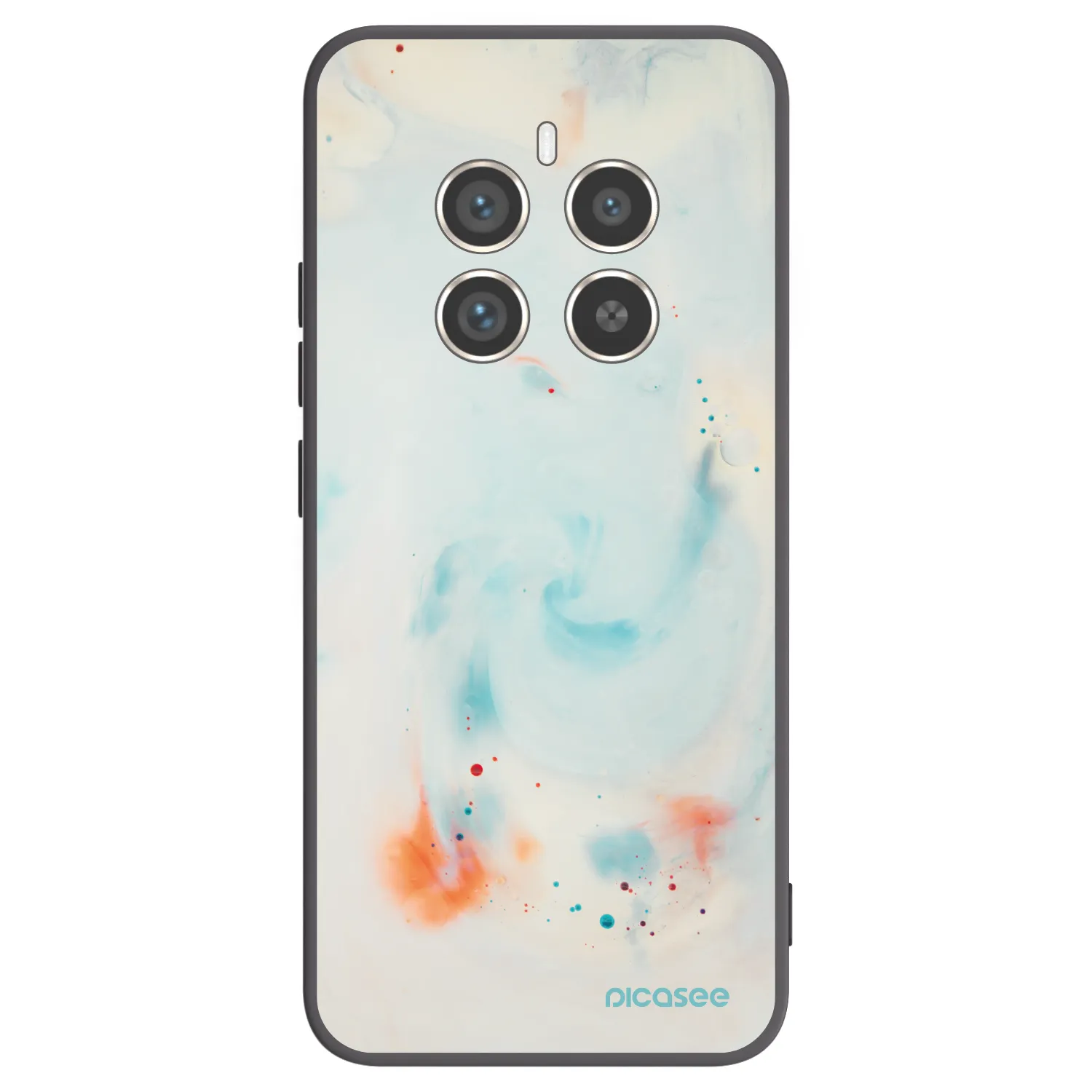 Picasee silikónový čierny obal pre Realme 12 Pro 5G - Splash