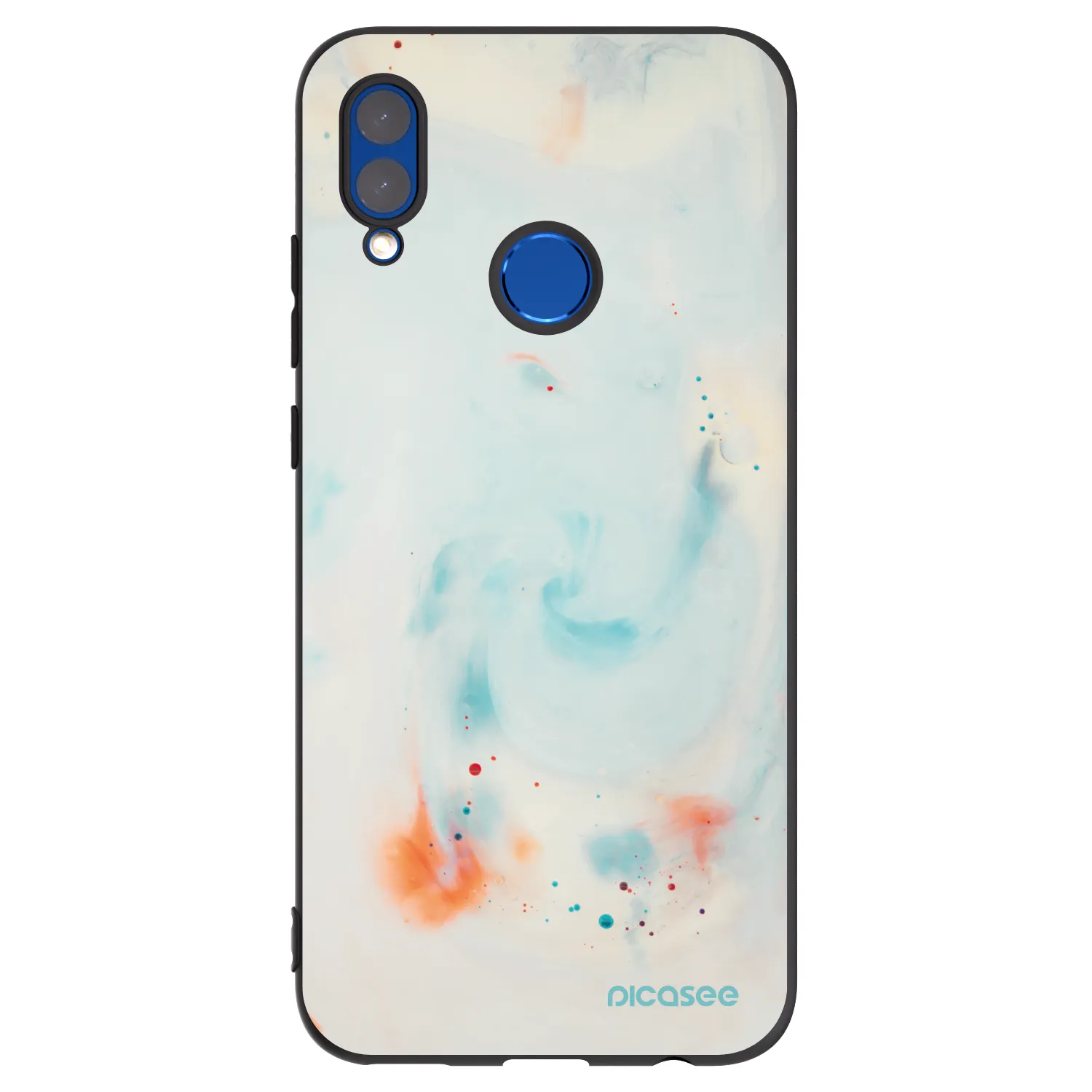 Picasee silikónový čierny obal pre Huawei P Smart 2019 - Splash