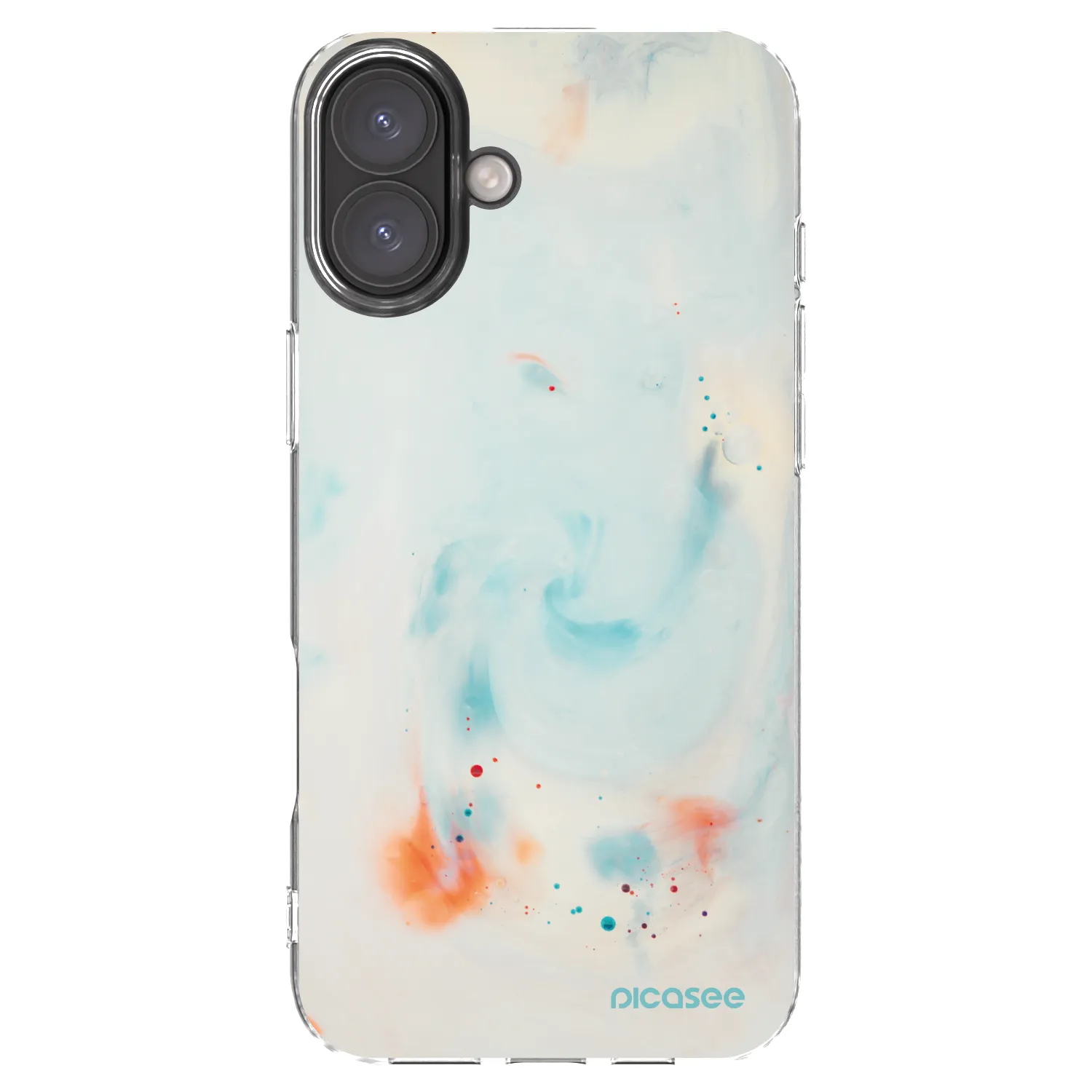 Picasee silikónový prehľadný obal pre Apple iPhone 16 Plus - Splash