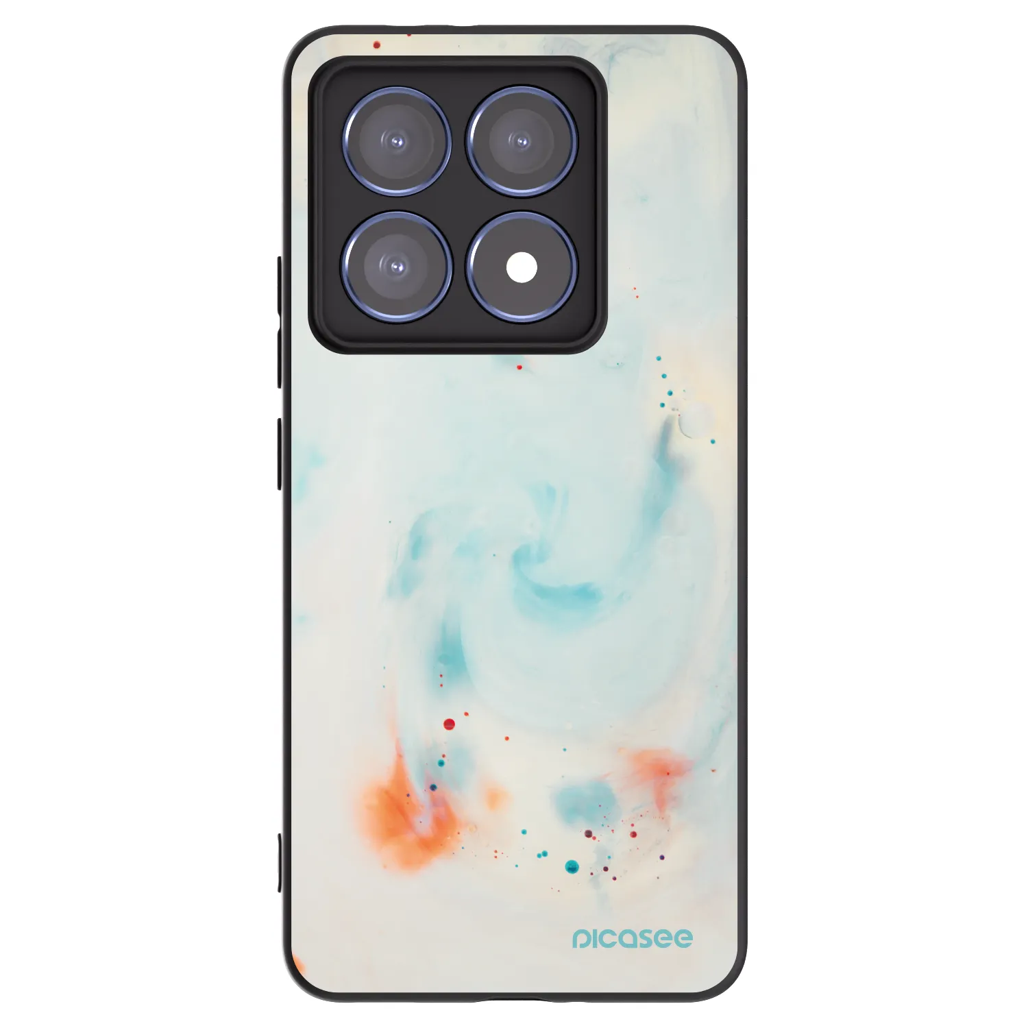 Picasee silikónový čierny obal pre Xiaomi 14T Pro - Splash