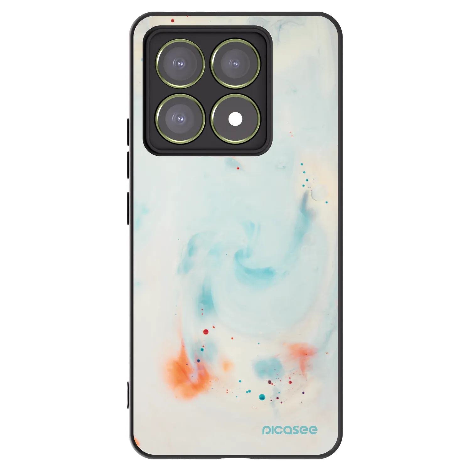 Picasee silikónový čierny obal pre Xiaomi 14T - Splash