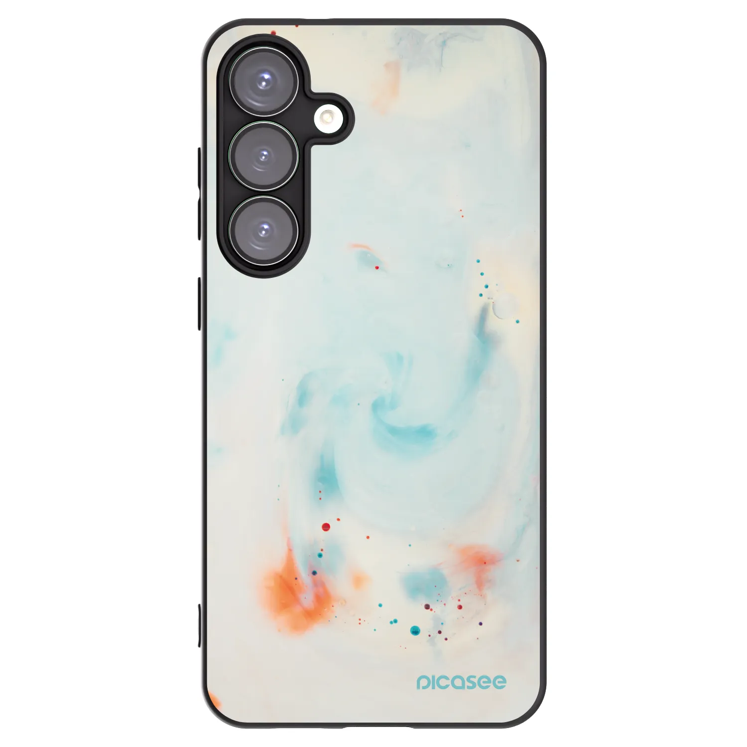 Picasee silikónový čierny obal pre Samsung Galaxy S25+ 5G - Splash