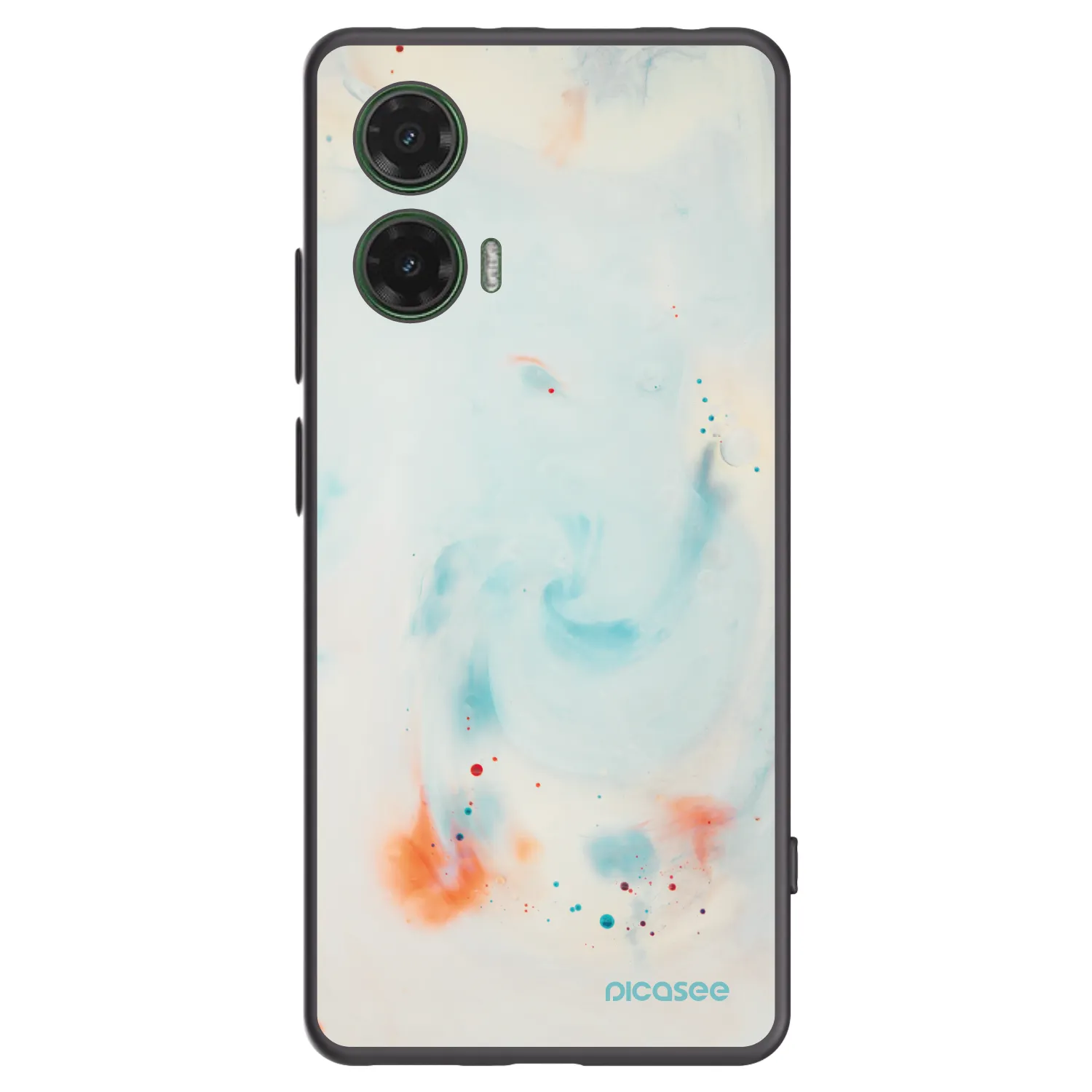 Picasee silikónový čierny obal pre Motorola Moto G35 5G - Splash