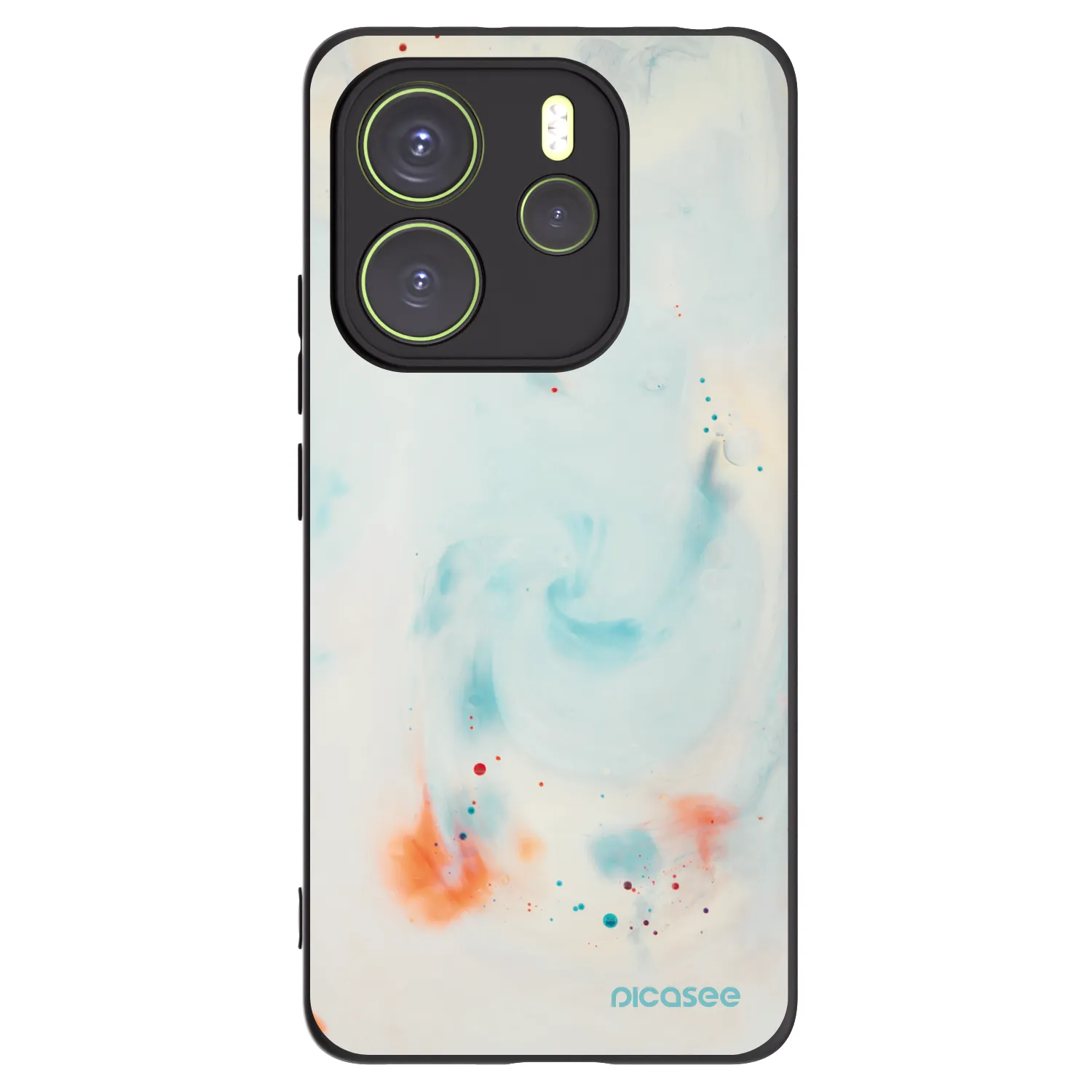 Picasee silikónový čierny obal pre Xiaomi Redmi Note 14 4G - Splash