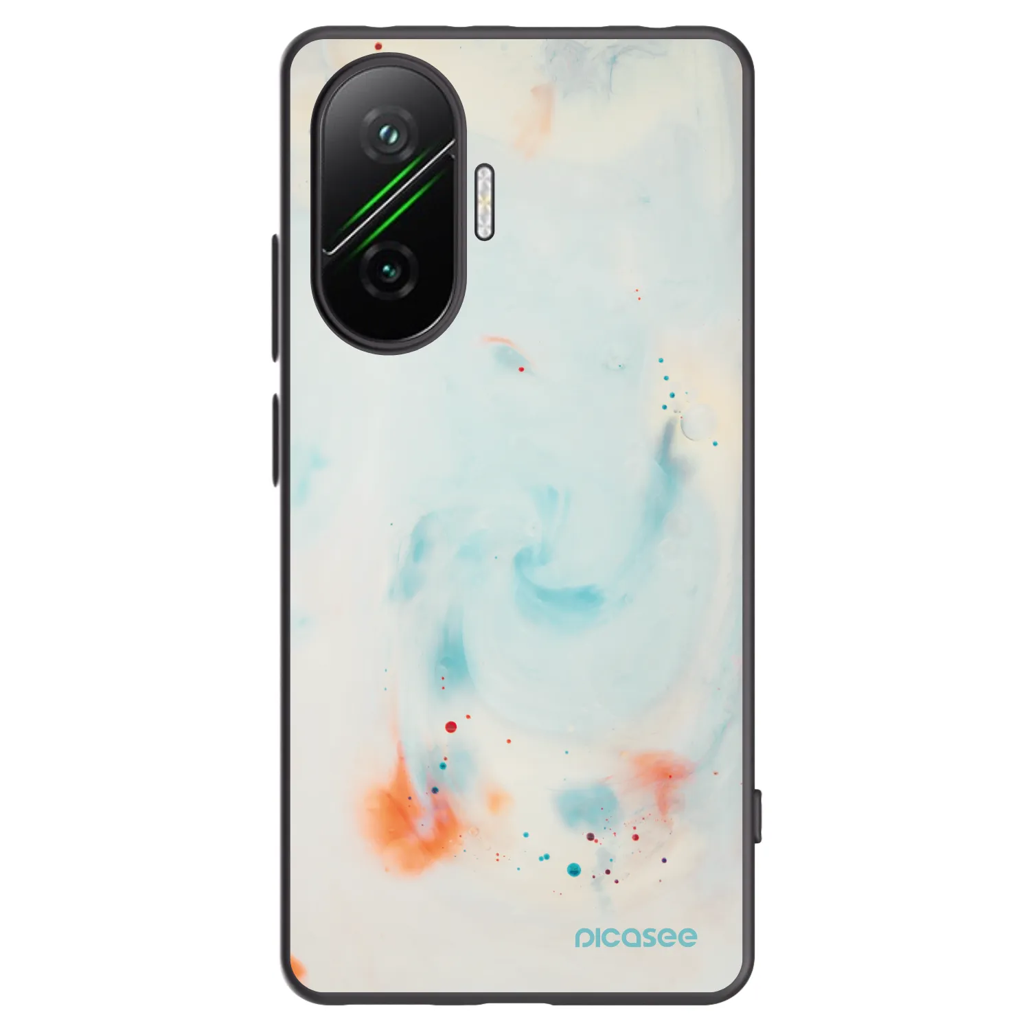 Silikónový čierny obal pre Xiaomi Poco F7 5G - Splash