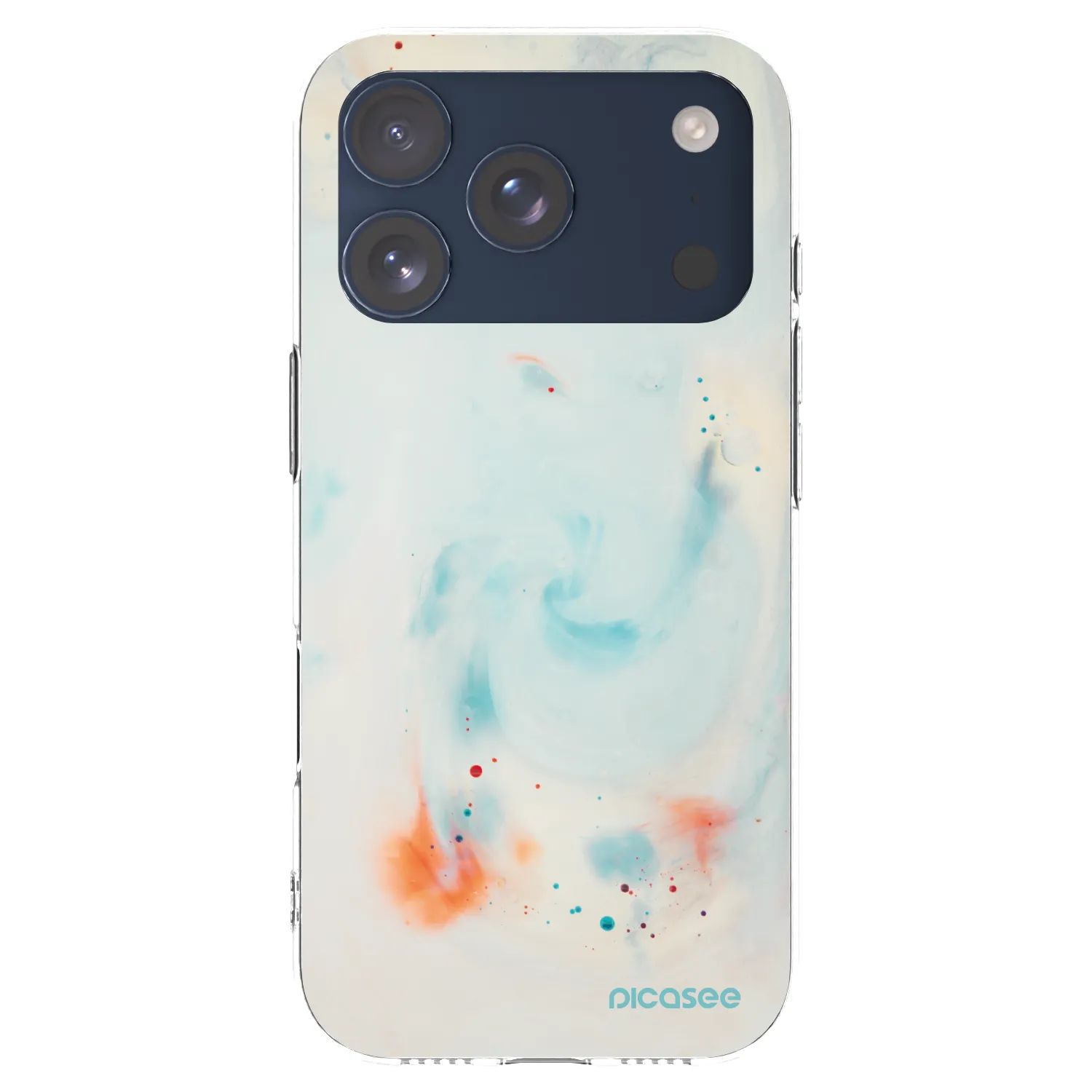 Picasee silikónový prehľadný obal pre Apple iPhone 17 Pro - Splash