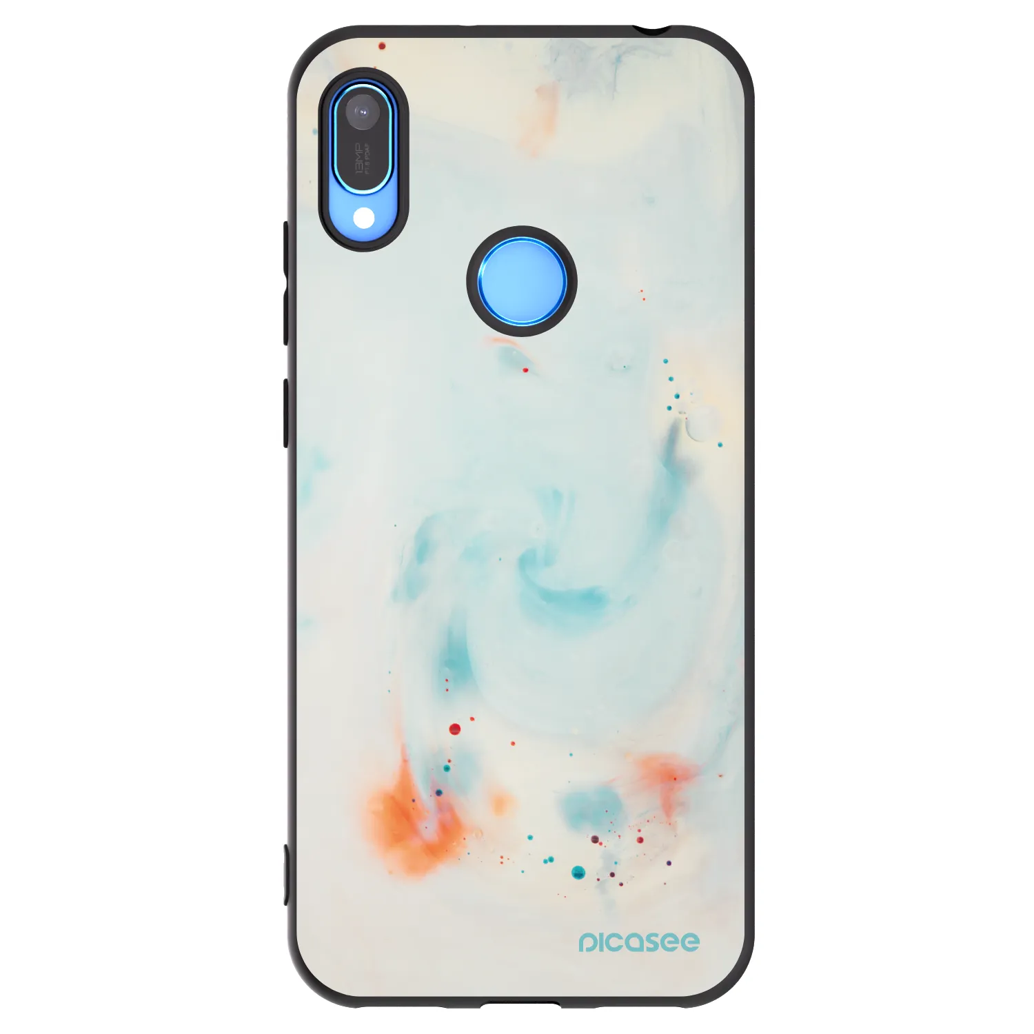 Picasee silikónový čierny obal pre Huawei Y6 2019 - Splash
