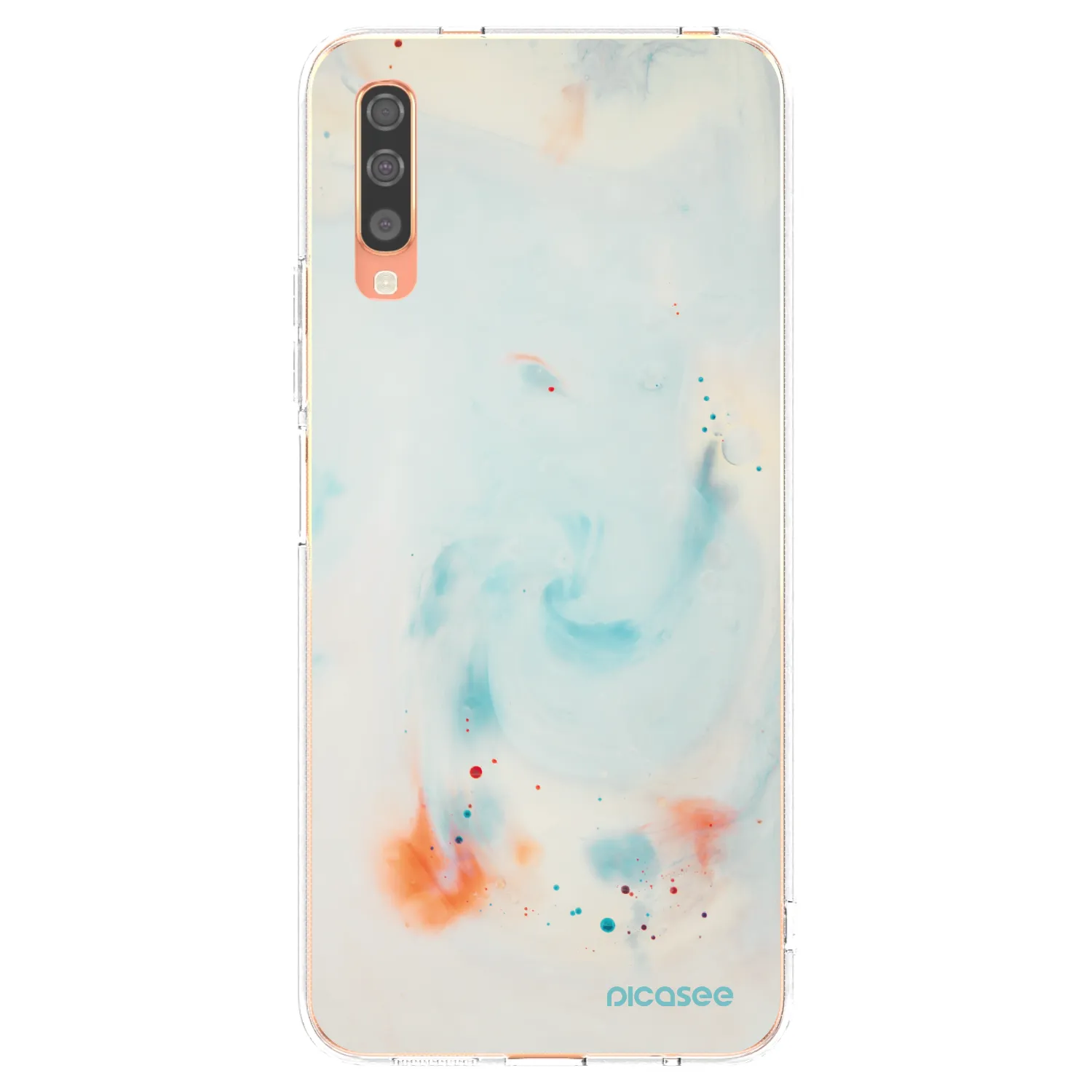 Picasee silikónový prehľadný obal pre Samsung Galaxy A70 A705F - Splash