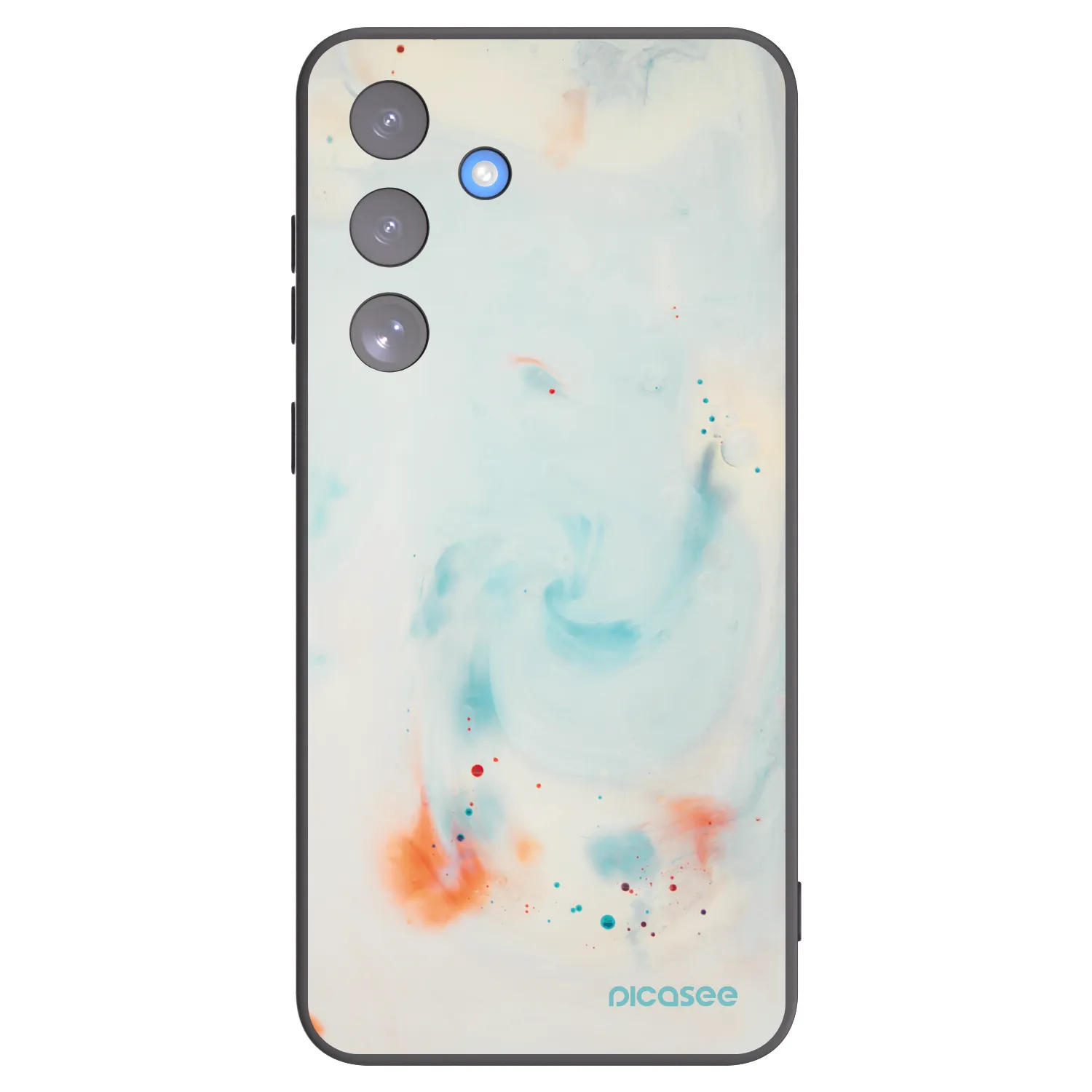 Picasee silikónový čierny obal pre Samsung Galaxy S25 FE 5G - Splash