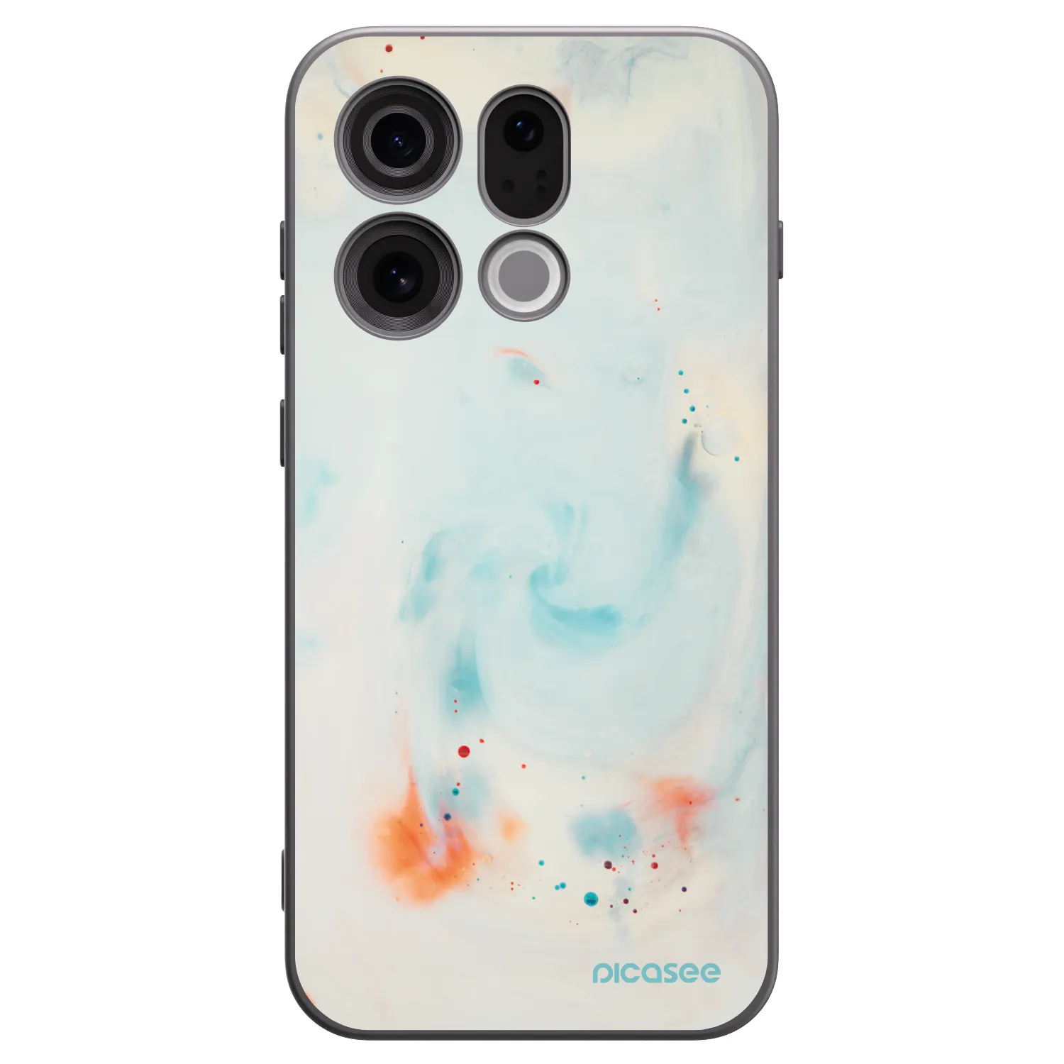 Picasee silikónový čierny obal pre OPPO Find X9 - Splash
