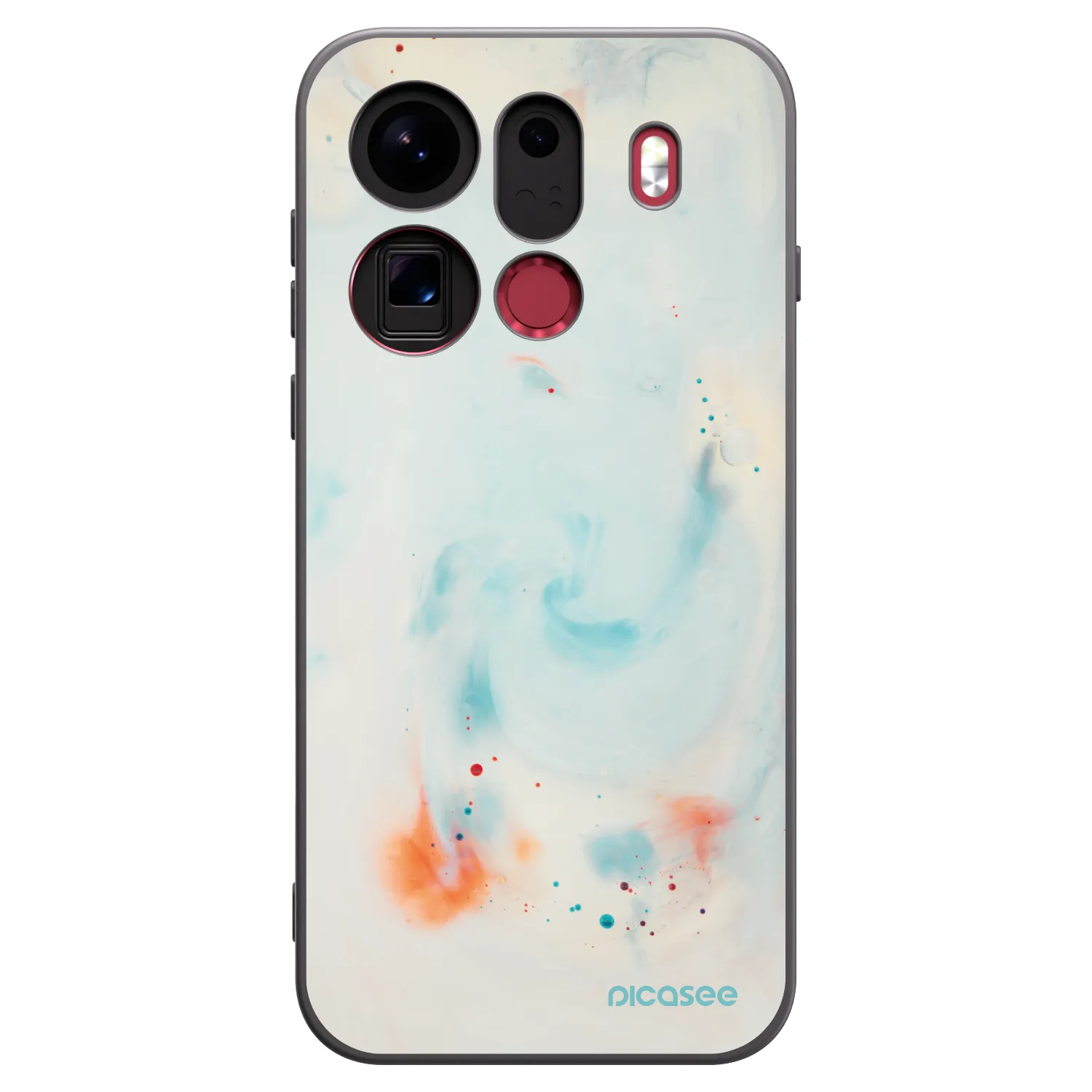 Picasee silikónový čierny obal pre OPPO Find X9 Pro - Splash