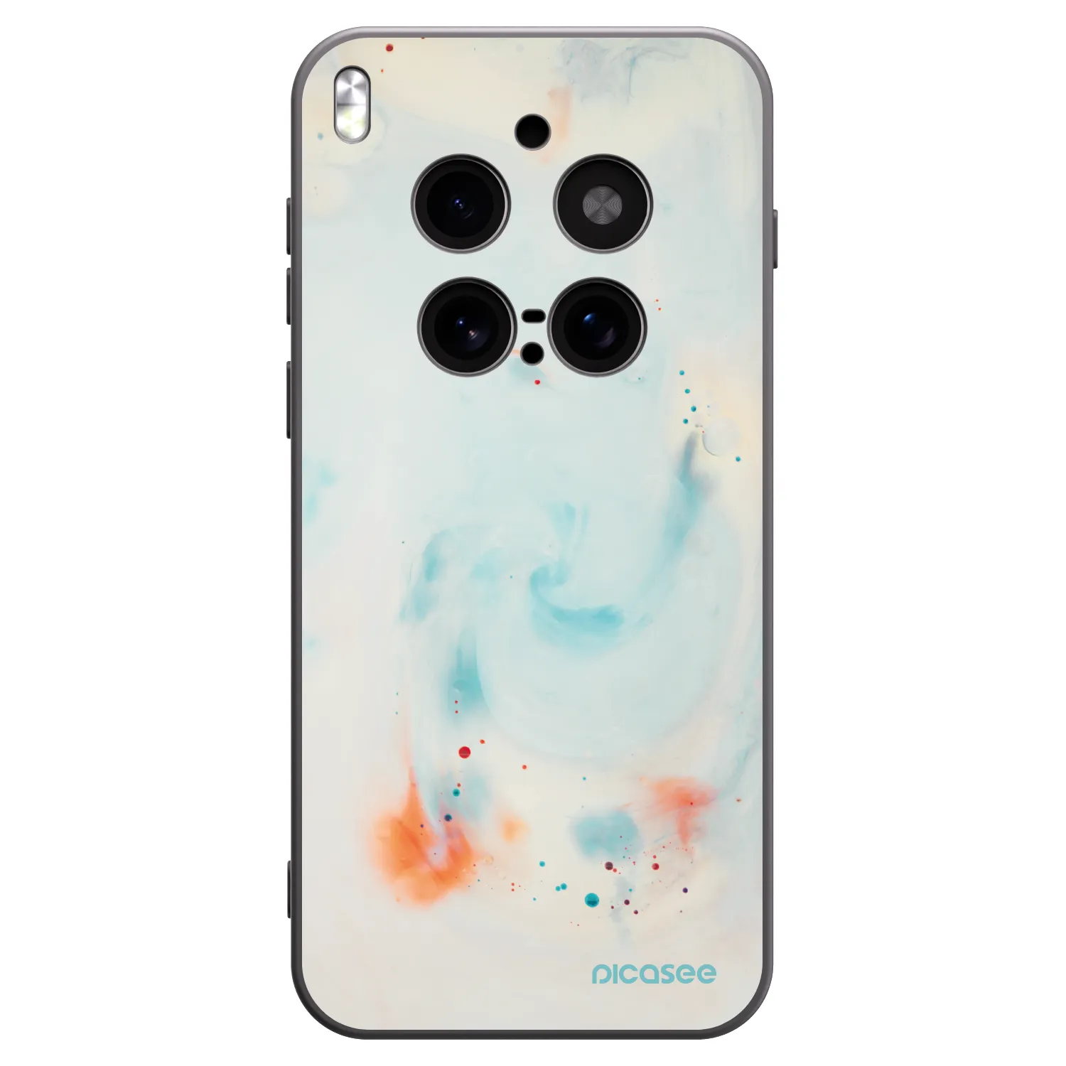Picasee silikónový čierny obal pre Vivo X300 Pro - Splash