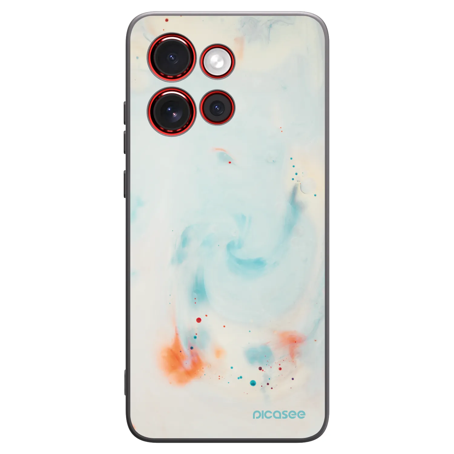 Picasee silikónový čierny obal pre Motorola Edge 60 Neo 5G - Splash