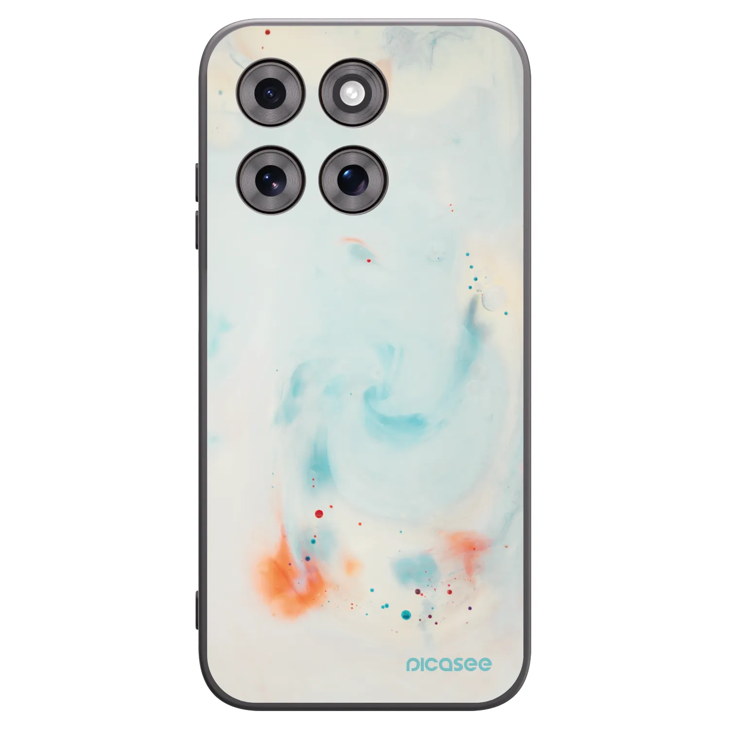 Picasee silikónový čierny obal pre Motorola Moto G77 - Splash