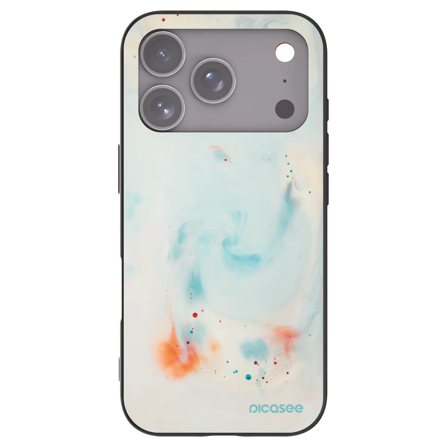 Picasee silikónový čierny obal pre Apple iPhone 18 Pro - Splash