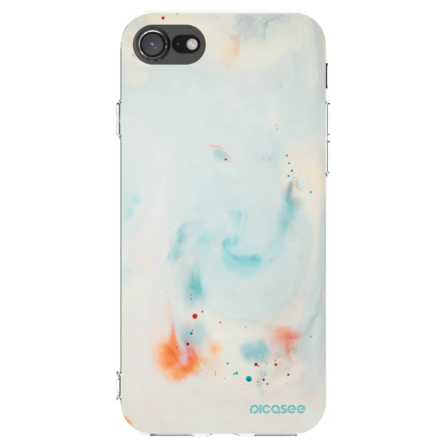 Picasee silikónový prehľadný obal pre Apple iPhone 8 - Splash
