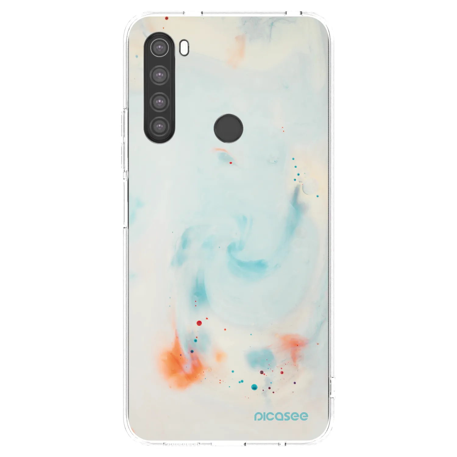 Picasee silikónový prehľadný obal pre Xiaomi Redmi Note 8 - Splash