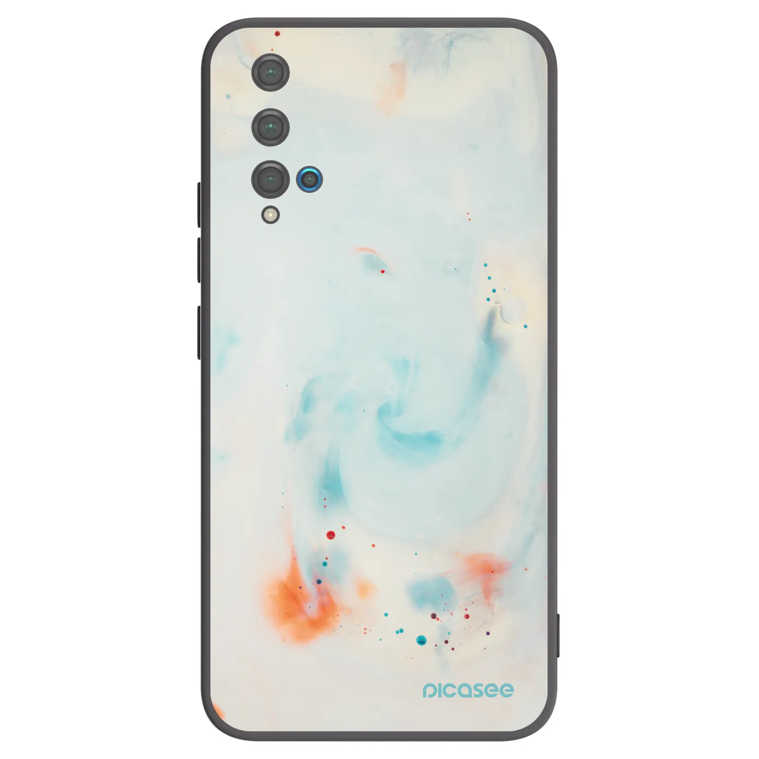 Picasee silikónový čierny obal pre Huawei Nova 5T - Splash