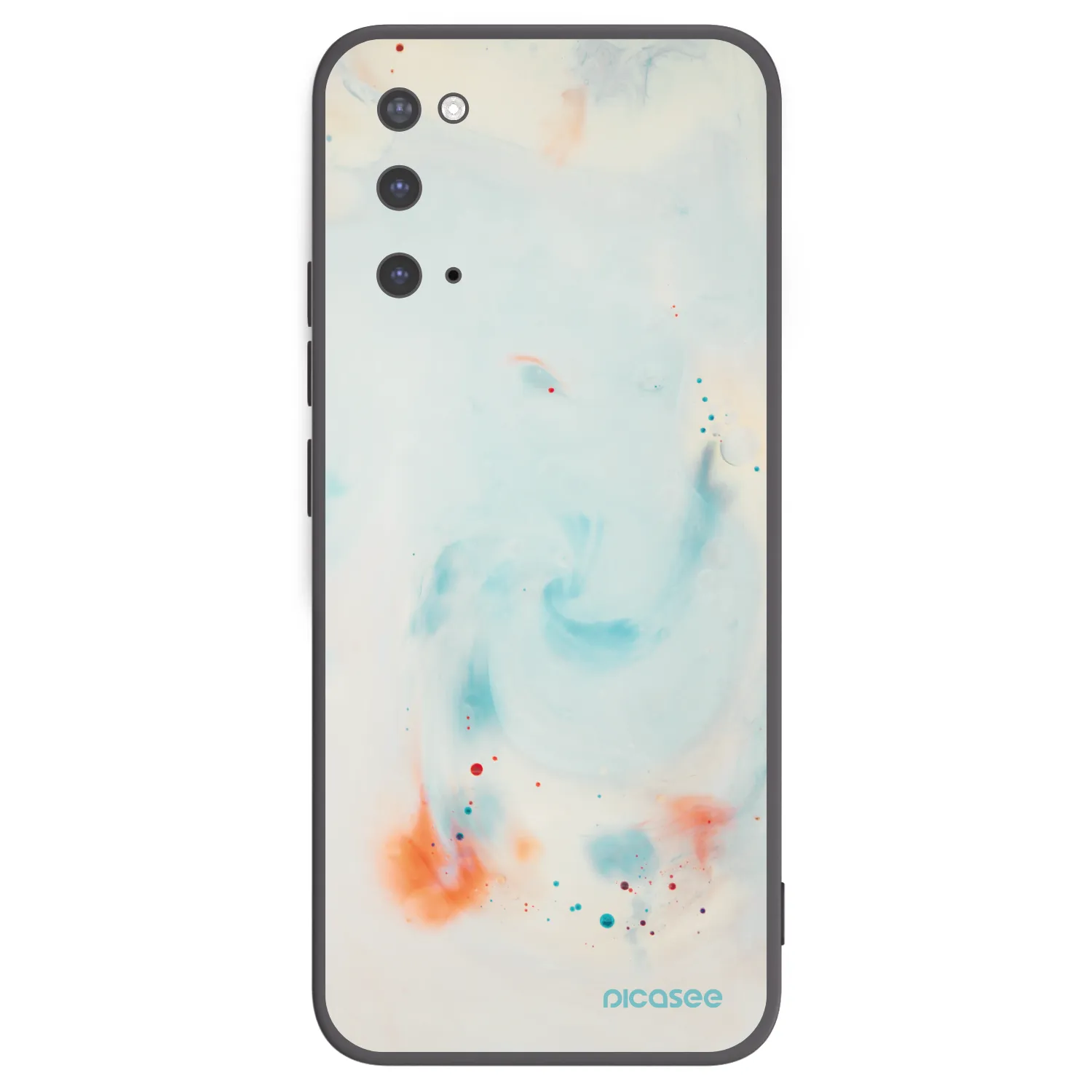 Picasee silikónový čierny obal pre Samsung Galaxy S20 G980F - Splash