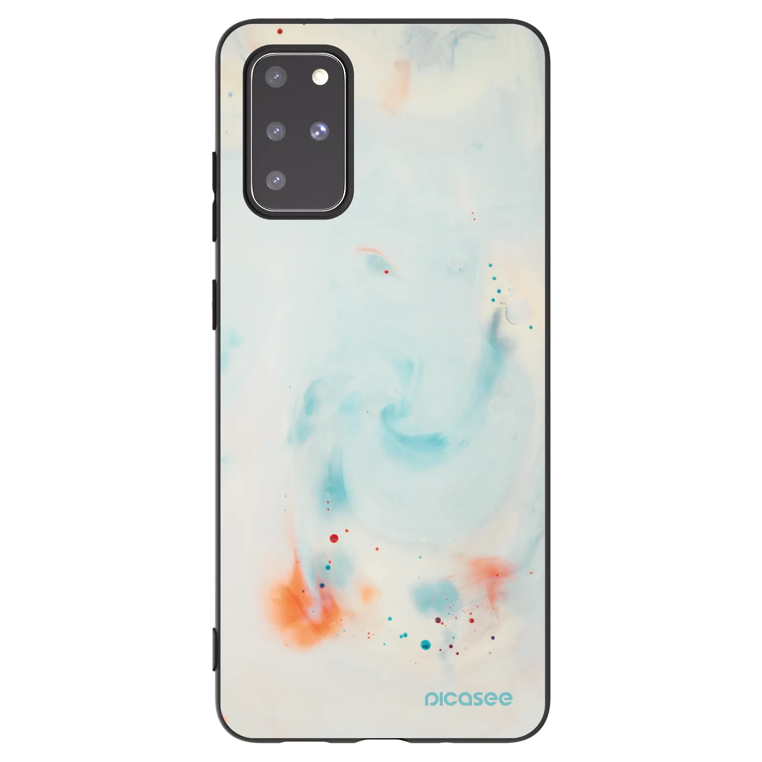 Picasee silikónový čierny obal pre Samsung Galaxy S20+ G985F - Splash