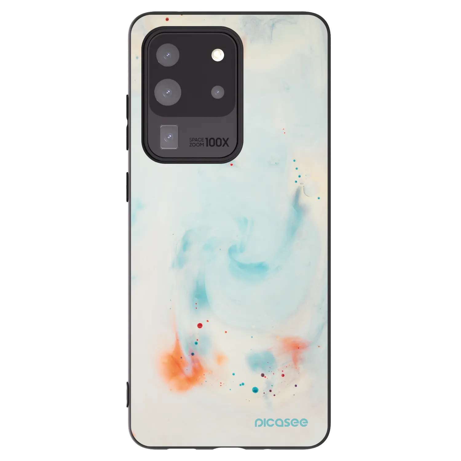 Picasee silikónový čierny obal pre Samsung Galaxy S20 Ultra 5G G988F - Splash