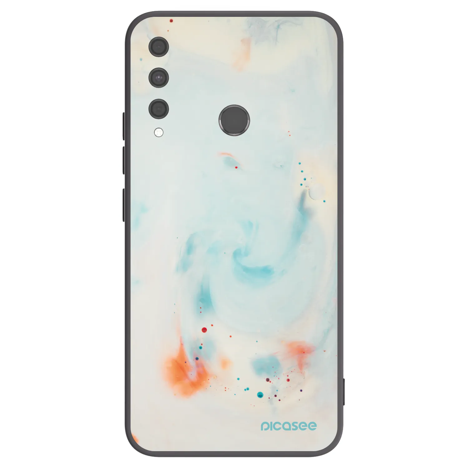 Picasee silikónový čierny obal pre Huawei P40 Lite E - Splash