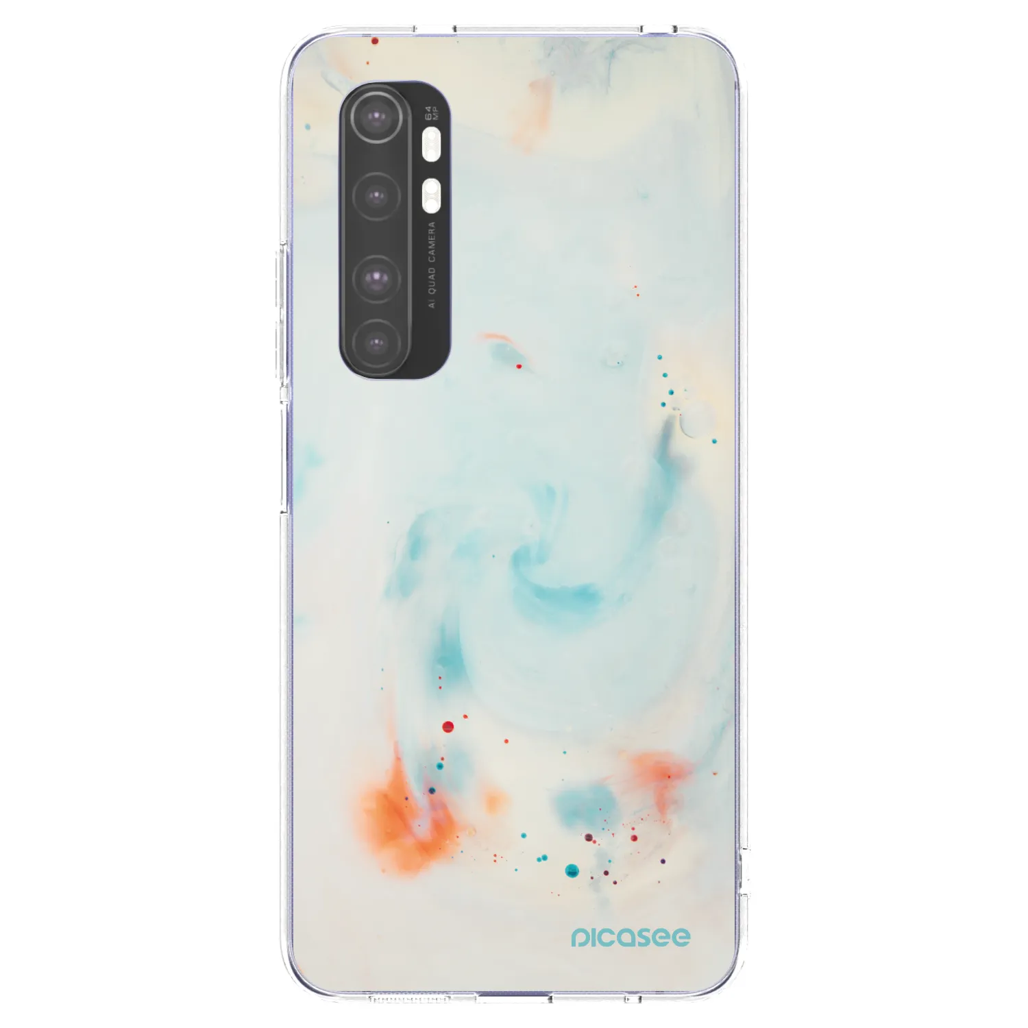 Picasee silikónový prehľadný obal pre Xiaomi Mi Note 10 Lite - Splash
