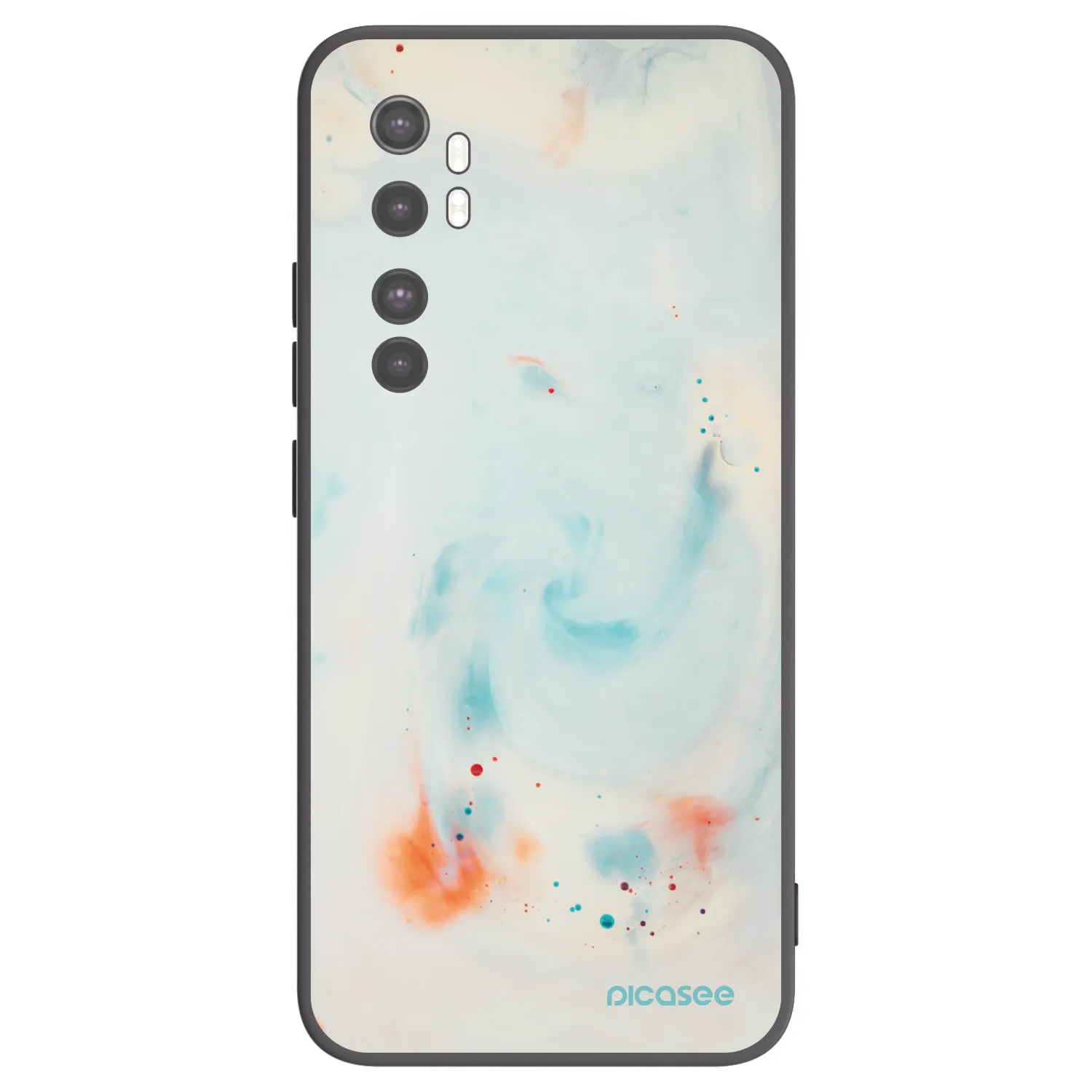 Picasee silikónový čierny obal pre Xiaomi Mi Note 10 Lite - Splash