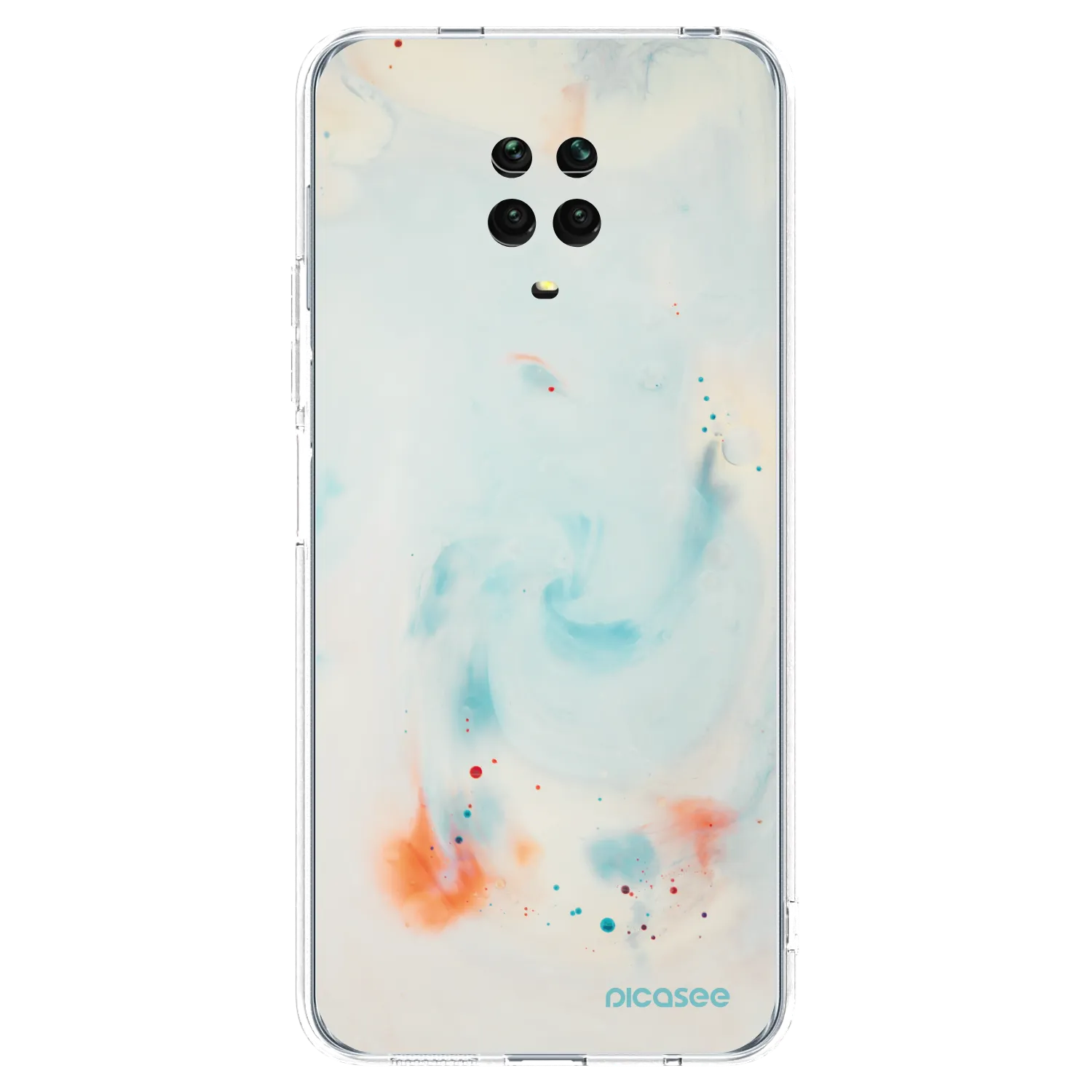 Picasee silikónový prehľadný obal pre Xiaomi Redmi Note 9S - Splash
