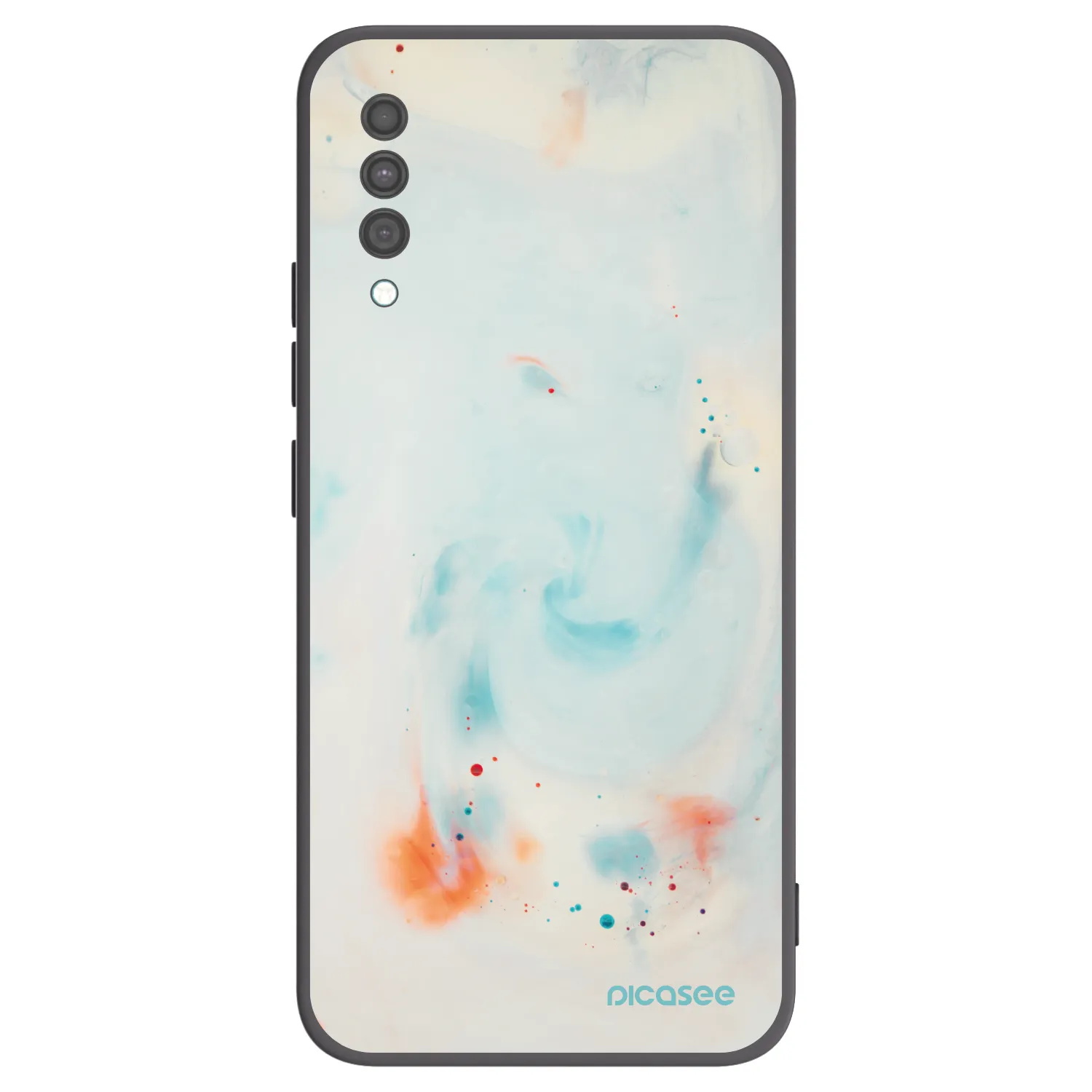 Picasee silikónový čierny obal pre Samsung Galaxy A30s A307F - Splash