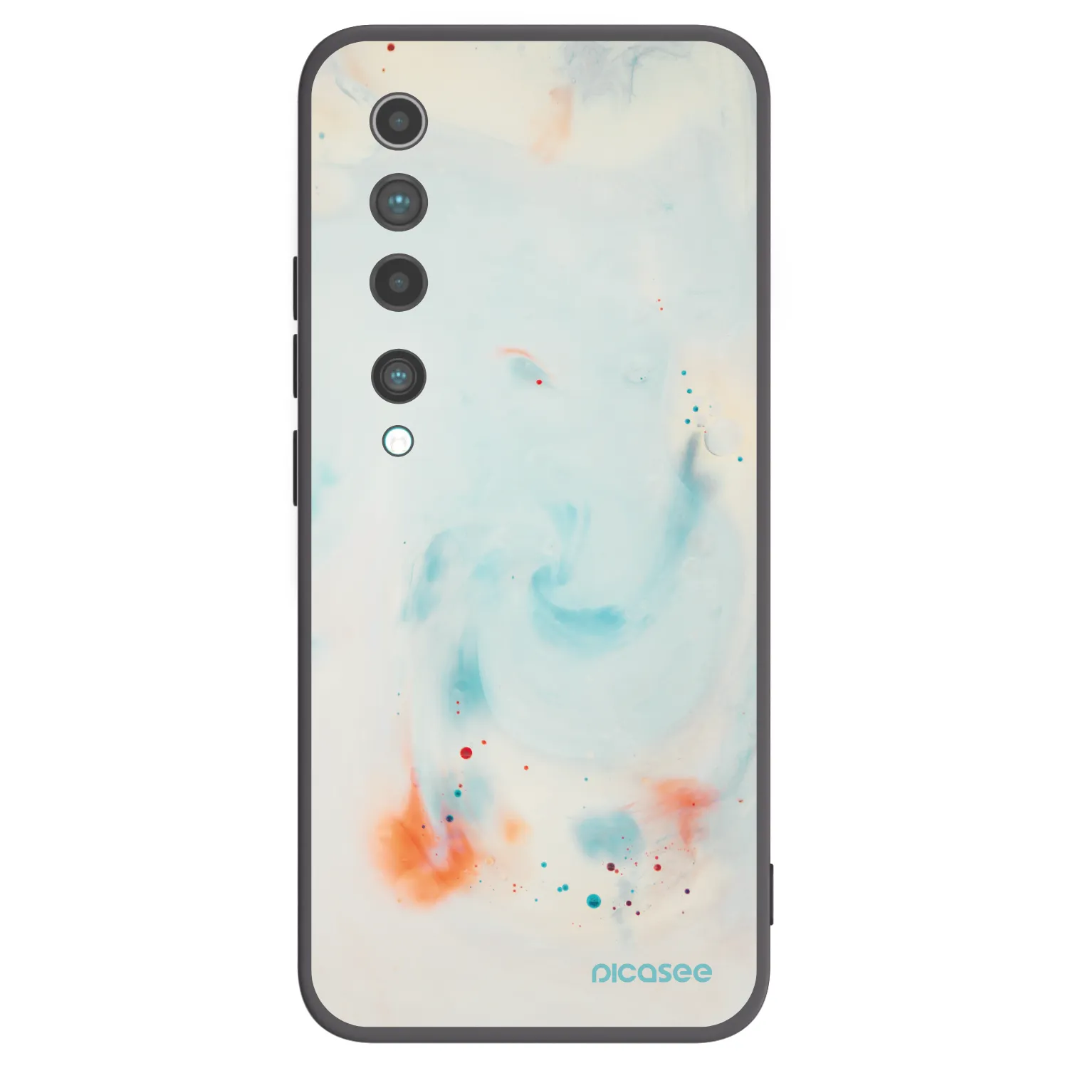 Picasee silikónový čierny obal pre Xiaomi Mi 10 - Splash