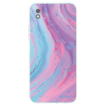 Picasee silikónový čierny obal pre Xiaomi Redmi 9A - Pink liquid