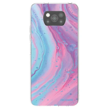 Picasee silikónový čierny obal pre Xiaomi Poco X3 - Pink liquid
