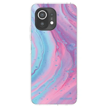 Picasee silikónový prehľadný obal pre Xiaomi Mi 11 - Pink liquid