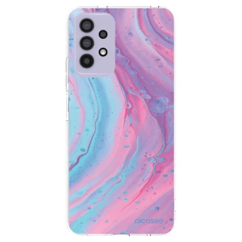 Picasee silikónový prehľadný obal pre Samsung Galaxy A32 4G SM-A325F - Pink liquid