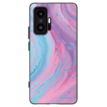 Picasee silikónový čierny obal pre Xiaomi 11T Pro - Pink liquid
