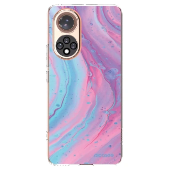 Picasee silikónový prehľadný obal pre Huawei Nova 9 - Pink liquid